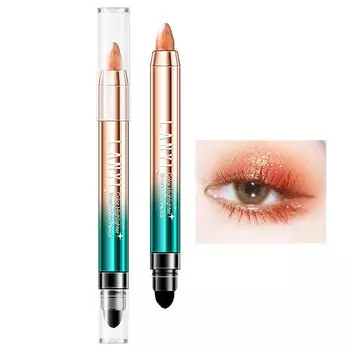 Gevlonecirly Тени для век Карандаш для век Тени-карандаш для век Подсвечивающий карандаш для век Подсвечивающий карандаш для макияжа 2 в 1 Равномерно пигментированный Не стойкий