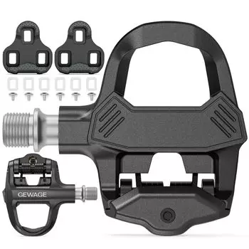 GEWAGE Binding Pedal Cleat В комплекте высокопрочные велосипедные педали для шоссейных велосипедов (GE-SL01) (черный)