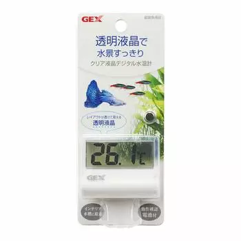 GEX AQUA HEATER Прозрачный ЖК-цифровой термометр для воды Прозрачный ЖК-дисплей Чистый вид воды Диапазон измерения термометра для воды для аквариумных рыб 10~40
