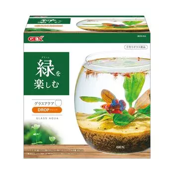 GEX AQUARIUM Стеклянный аквариум для воды Маленький аквариум Водные растения Террариум Drop-N