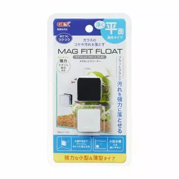 GEX GEX Easy Cleaning Magfit Float FLAT Удаляет мох и грязь с плоского стекла Сильный неодимовый магнит Плавающий Маленький Тонкий
