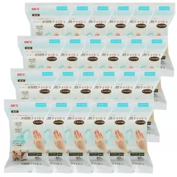 Gex Harmony Cleaning содержит антибактериальные и антистатические вещества для хомяков и мелких 40 шт. x 24 шт. Набор салфеток, дезодорирующие, ингредиенты, животные,