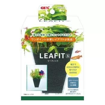 GEX Leefit S Легко выращивать водные растения Крепится с помощью магнитов Просто установите его в аквариуме, чтобы завершить композицию из водных растений Убежище и место для сна x D7