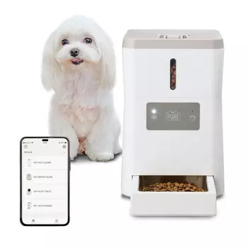 GEX PET AUTO FEEDER Автоматическая кормушка для собак и кошек Управление со смартфона Подробные настройки с шагом 5 г до 10 раз в день 2 блока питания