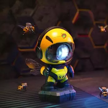 GGbingo Настольный светильник Bee Цветная проекционная лампа Ночной светильник для аниме Подарок на Хэллоуин Портативный проектор Kawaii Декор для спальни