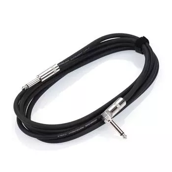 Ggiant ASC-21 Музыкальный инструментальный кабель Прямой к прямоугольному аудиокабелю Черная резиновая оболочка 3m чёрный
