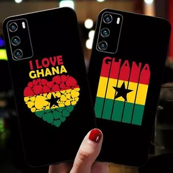 Ghana National Flag Phone Case For Huawei Mate 8 9 S 10 30 20 40 20X 5G 40E Plus Pro Nova 7i 7 Pro SE Pro Back Cover HUAWEI Mate8