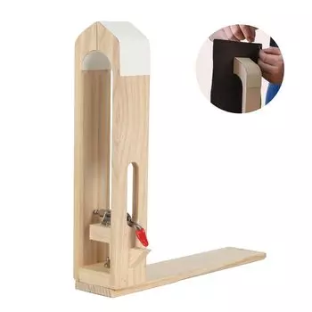 GHDVOP Racing Pony Leather Craft Складная настольная швейная елка с вращением на 360 градусов Набор для шитья из кожи Инструменты для ручного шитья из дерева для кожевенного дела DIY