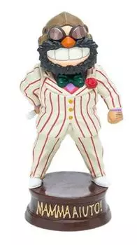 Ghibli Museum Limited Mamma Yuto Boss Figure Bubble Head Tuxedo Mini Ver. Porco Rosso Goods