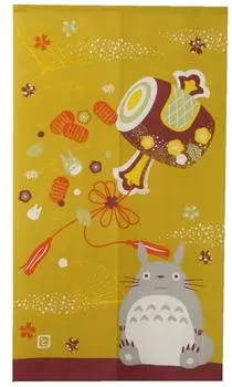 Ghibli Noren Мой сосед Тоторо Манэки 85 x 150 см Студия Ghibli Noren Noren Счастливчик Кодзути [IT-DM] Размер приблизительный. (#9842196)