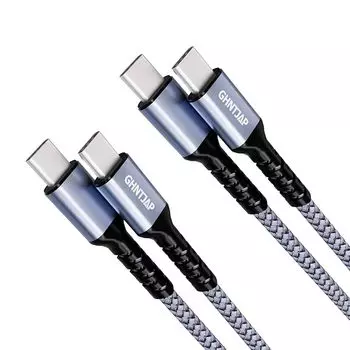 GHNTJAP USB C to cable 0.3M/2 pieces set type c PD compatible 60W fast charging high speed transfer Type Prevention of disconnection iPhone 16,