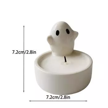 Подсвечник с привидениями, керамический подсвечник, мультяшные милые фигурки привидений, ароматизированный подсвечник для свечей для девочек и женщин на Хэллоуин As shown