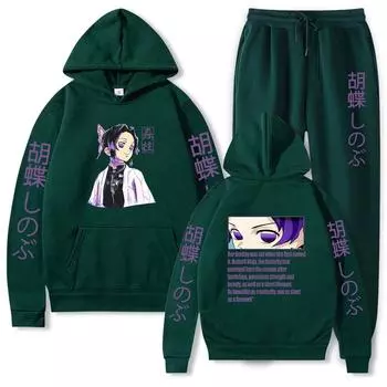 Ghost Killing Blade Аниме Толстовка с капюшоном аниме Butterfly Tolerance Досуг Осень Зима Длинный рукав Пуловер Толстовка S