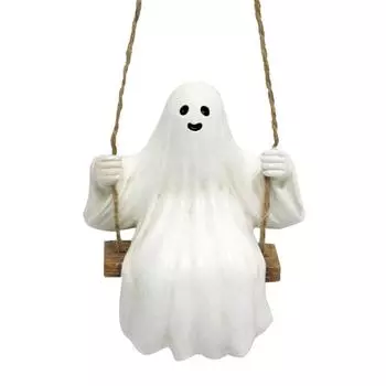 Ghost Rearview Car Decor Halloween Ghost Swing Pendant Rearview Mirrors Decor Cute Car Decor Suspending Charm Swinging Ghost United States