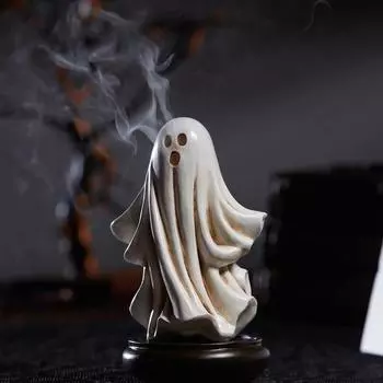 Ghost resin incense burner cute ghost incense holder cute horror design home decoration suitable for home holiday decoration CHINA
