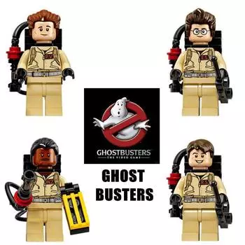 Ghostbusters Assembly Puzzle Diy Childrens Toy Building Minifigures Blocks 4pcs