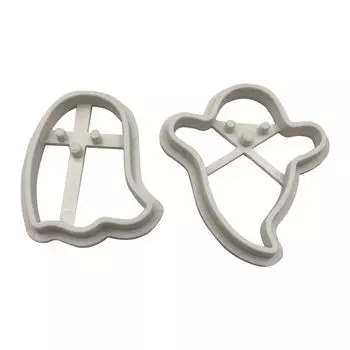 Ghosts Shapes Halloween Cookie Cutters Set Kitchen Accessories Reusable 2 Ghost Cookie Cutters DIY Plastics Cookie Baking Mold