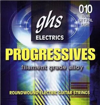 ghs струны для электрогитары легкие PRL PROGRESSIVES/progressive 10-46