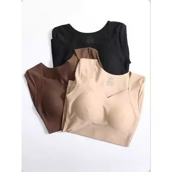 Гиалуроновая кислота, одежда для кожи, не оставляющая следов, термобелье для женщин, спонтанная тропическая накладка на грудь, базовая рубашка с длинным рукавом, травяной первый цвет L