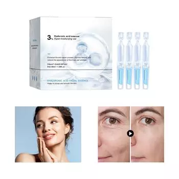 Гиалуроновая сыворотка Ультра увлажняющий флакон, Ультра увлажняющая сыворотка Гиалуроновая увлажняющая сыворотка для лица(1,2 мл*30) белый