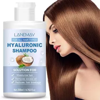 Гиалуроновый шампунь — увлажняет волосы и очищает от излишков жира, уменьшает ломкость волос — подходит для всех типов волос
