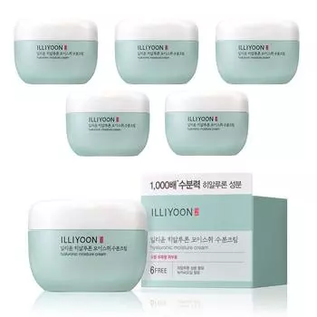 Гиалуроновый увлажняющий крем Illiyoon, 100 мл, 6 упаковок