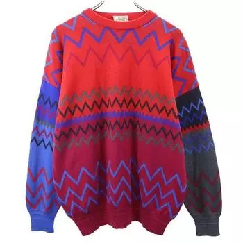 Gianni Versace Made in Italy wool Overall handle Long sleeve sweater knit Men s Used