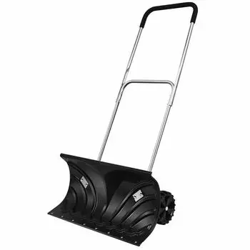 Giantex Snow Snow Snow поставляется с простым в использовании инструментом для удаления снега, инструментом для удаления снега, толкающим снегом, бытовым снегом, снегом, удалением снега, льдом и снегом.