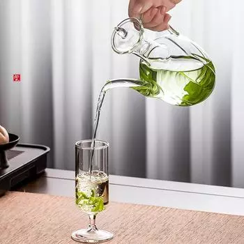 Чайник GIANXI, имитация Song, электрическая керамическая духовка, подогрев, высокое боросиликатное стекло, чайный сервиз, домашний чайник с длинным горлышком для зеленого чая