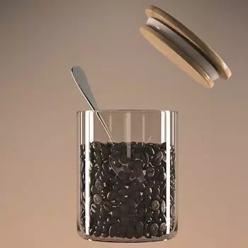 GIANXl герметичный кувшин для кофейных зерен, стеклянная герметичная банка с бамбуковой крышкой, для хранения конфет, чайных листьев, хлопьев, сохраняющих свежесть 2PCS