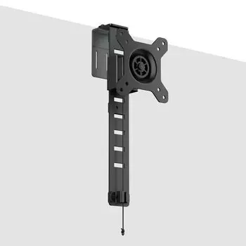 GIBBON MOUNTS Partition Monitor Arm Wall 1 Screen Single Adjustment inches Load Capacity 8kg Monitor Wall Hanging Bracket 8 Level Height Adjustment чёрный