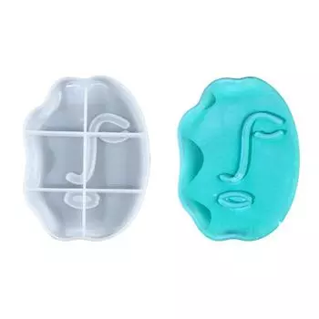 Гибкая форма для искаженного человеческого лица, художественная форма для скрученного лица из силикона, форма для Трая для домашних украшений и изготовления подарков