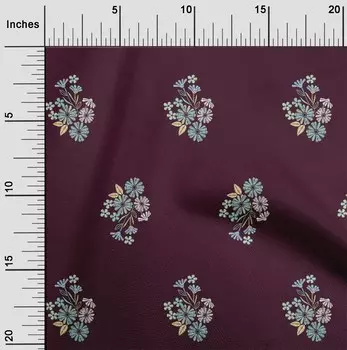 Гибкая хлопковая ткань oneOone с листьями и цветочным художественным принтом, 40 дюймов в ярдах 42 Inch Wide - Viscose Chiffon чёрный