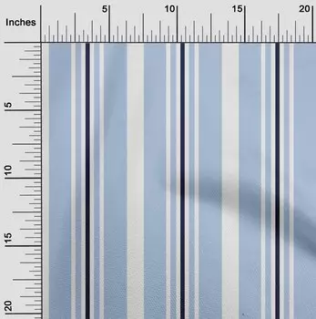 Гибкая хлопковая ткань oneOone с полосатым принтом BTY шириной 40 дюймов 42 Inch Wide - Viscose Chiffon чёрный