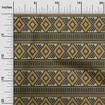 Гибкая хлопковая ткань oneOone с принтом «Аргайл» и пламенной строчкой BTY, 40 дюймов 42 Inch - Viscose Chiffon оливковое зеленый