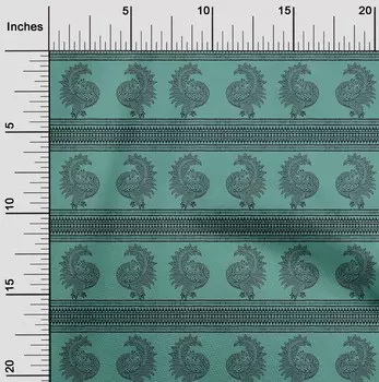 Гибкая хлопковая ткань oneOone с принтом павлинов BTY, 40 дюймов 42 Inch - Viscose Chiffon розовый