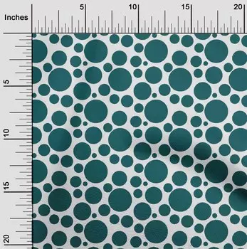 Гибкая хлопковая ткань oneOone с принтом в горошек BTY шириной 40 дюймов 42 Inch - Viscose Chiffon чёрный