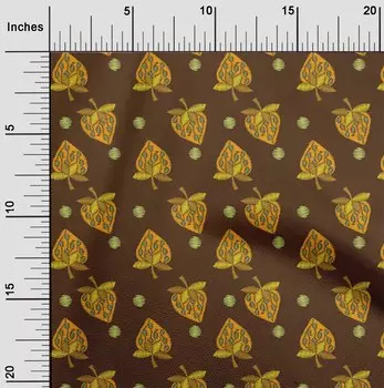 Гибкая хлопковая ткань oneOone с зигзагом | Ткань с художественным принтом в виде листьев и цветочного узора, 40 дюймов в ярдах 42 Inch Wide - Viscose Chiffon чёрный