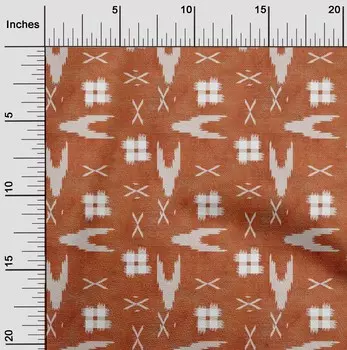 Гибкая хлопковая ткань oneOone со знаками и клетками в клетку Kasuri для рукоделия BTY, 40 дюймов 42 Inch - Viscose Chiffon фиолетовый