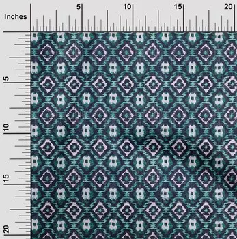 Гибкая хлопковая ткань oneOone в клетку Kasuri с принтом BTY шириной 40 дюймов 42 Inch - Viscose Chiffon коричневый