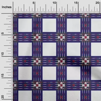 Гибкая хлопковая ткань oneOone в клетку с принтом икат BTY шириной 40 дюймов 42 Inch Wide - Viscose Chiffon коричневый