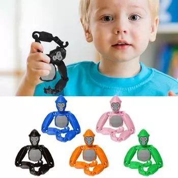 Гибкая игрушка Gorilla Tag для детей, фигурка гориллы с гибкой рукой, настольная игрушка-фиджет Gorilla, подарок на день рождения для поклонников Gorilla Tag розовый