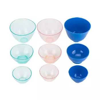 Гибкая миска для смешивания силиконовой резины большого среднего и маленького размера для стоматологической лаборатории Pink set
