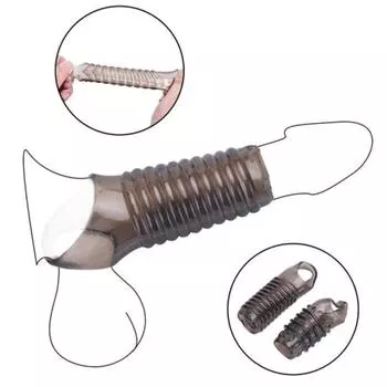 Гибкая нить, удлинение рукава пениса, кольцо мошонки, секс-игрушка для задержки эякуляции A