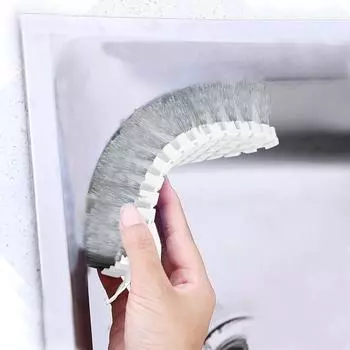 Гибкая пластиковая щетка Щетка для пола Щетка для стирки Щетка для плитки Щетка для щелей Щетка для плиты Щетка для крана синий
