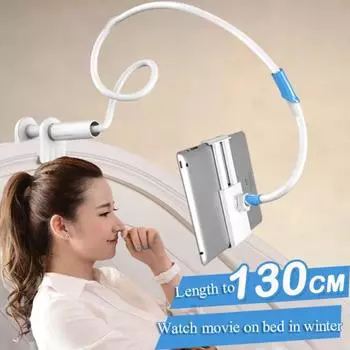 Гибкая подставка для планшета на длинной руке для iPad Air Pro Mini Galaxy Tab Xiaomi Lenovo 4,7-11 дюймов, держатель с зажимом для кровати, держатель для планшета и телефона