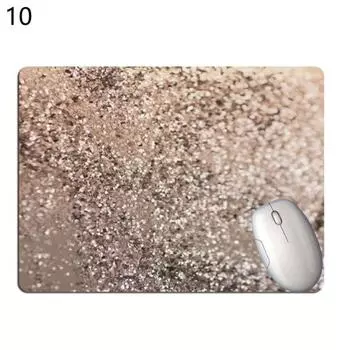 Гибкая подушка для мыши Премиум с гладкой поверхностью Нескользящий коврик со стеклянной текстурой Декор стола 1