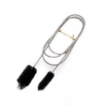 Гибкая пружина из нержавеющей стали с двойной головкой, длинная щетка для чистки трубок, инструмент для очистки 900mm прозрачный