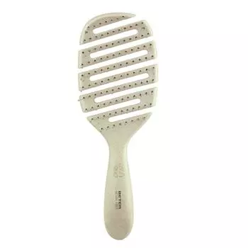 Гибкая щетка Beter для распутывания волос из натурального волокна, бежевая