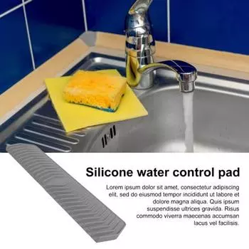 Гибкая силиконовая мыльница с водопадным дренажным дизайном, нескользящая многофункциональная мыльница, органайзер для столешницы серый